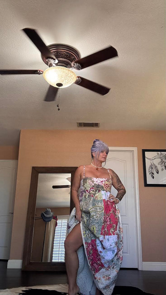 Quilted Heirloom Maxi Dress