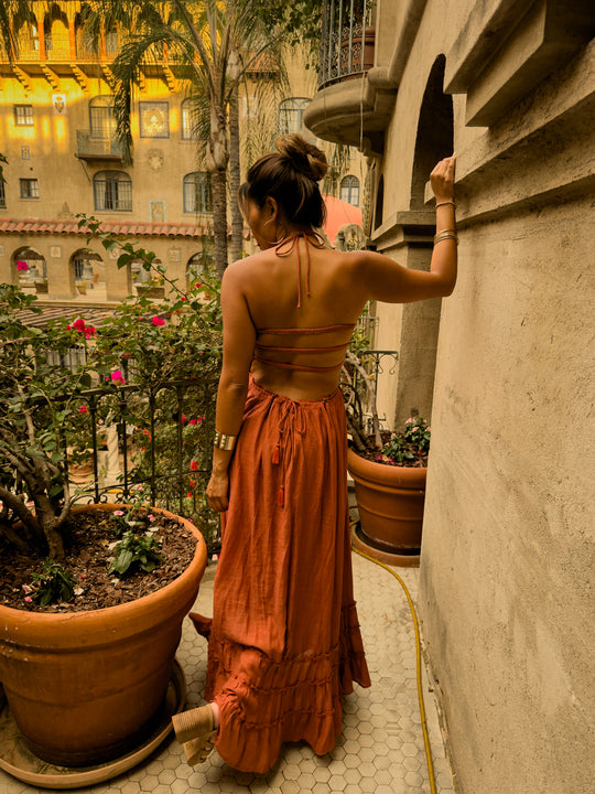 Paradise Found Maxi  - Terracotta