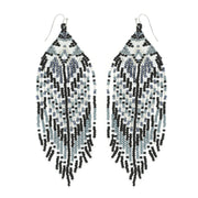 BEADED FRING EARRINGS