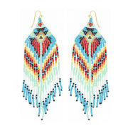 BEADED FRING EARRINGS