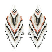 BEADED FRING EARRINGS