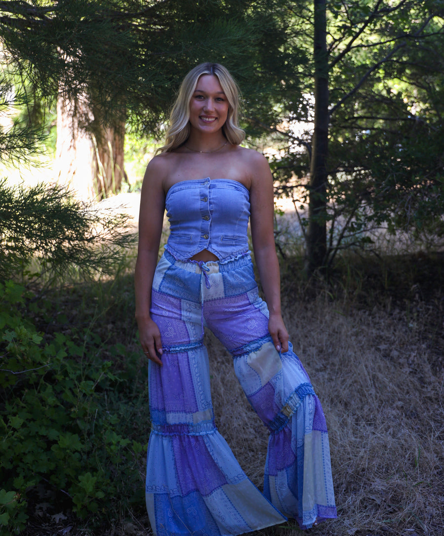 Beautiful Disaster Denim Bustier -