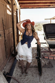 The Hell-bound Lace Maxi Skirt