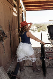 The Hell-bound Lace Maxi Skirt