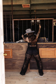 Smoke Show Crochet Bottoms- Black