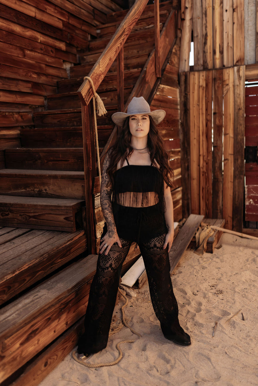 Smoke Show Crochet Bottoms- Black