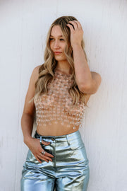 DRIP’N IN DIAMONDS RHINESTON TOP