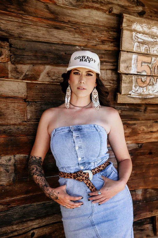 BEADED FRING EARRINGS