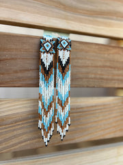 BEADED FRING EARRINGS