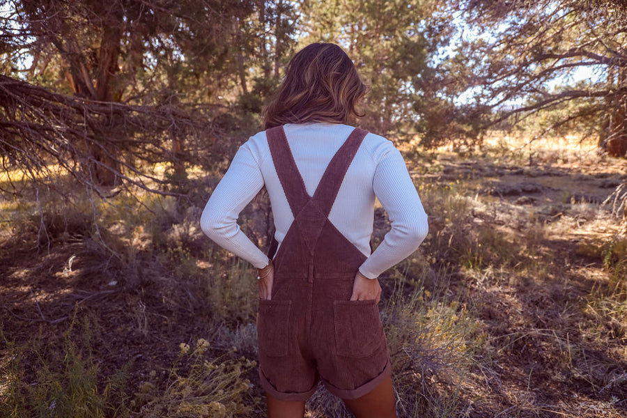 Sweetheart Long Sleeve Ribbed Sweater - White