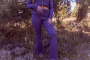 Elevated Knit  Pant Loungewear - Dusty Blue