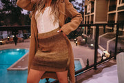 Desert Sunset Sweater Mini Skirt