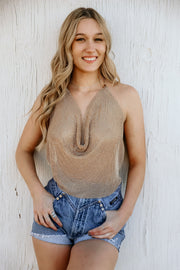 VEGAS NIGHTS HALTER TOP