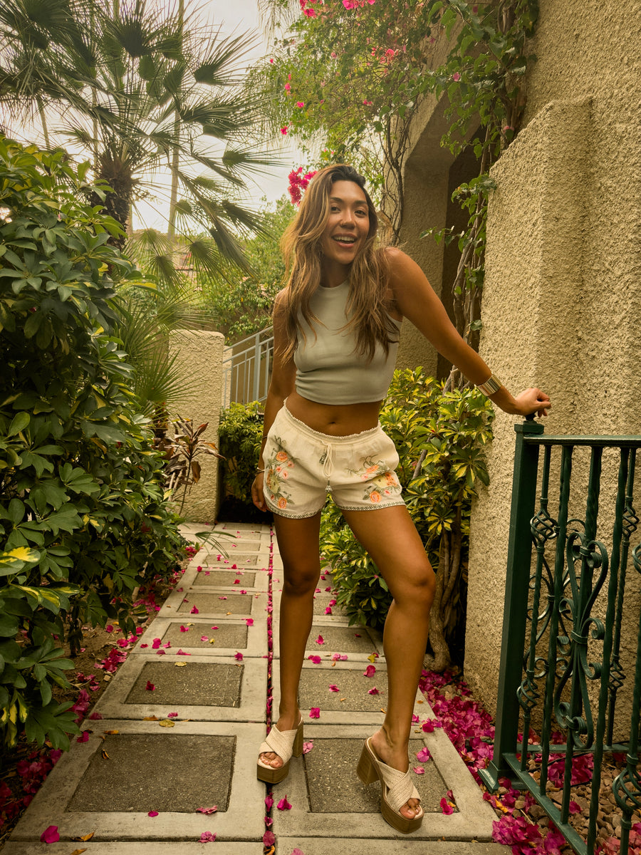 Wildflower Linen  Shorts