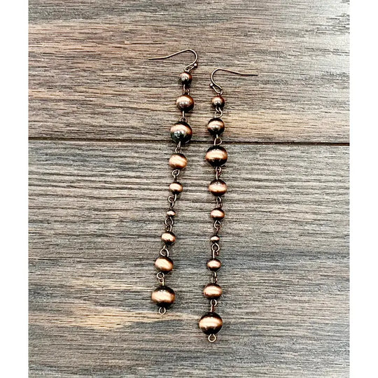 Navajo Pearl Drop Earrings