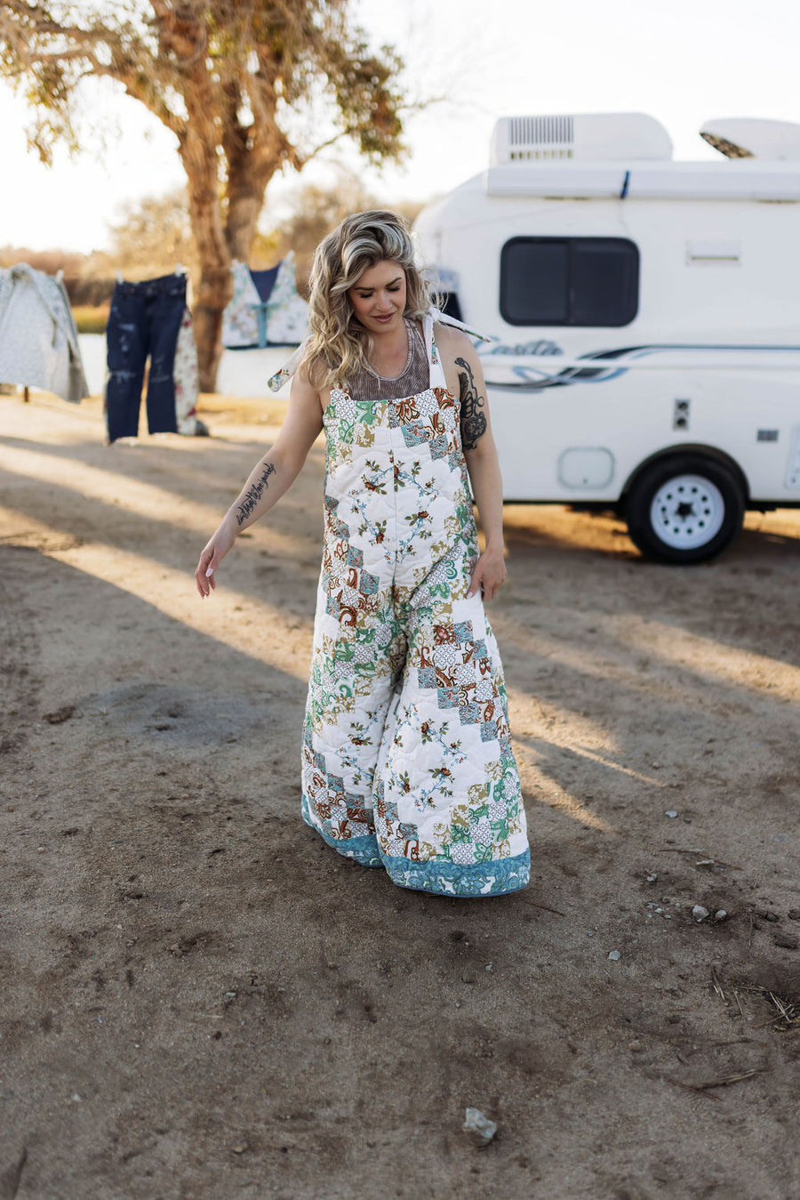 Cottage Core  Quilted  Jumpsuits