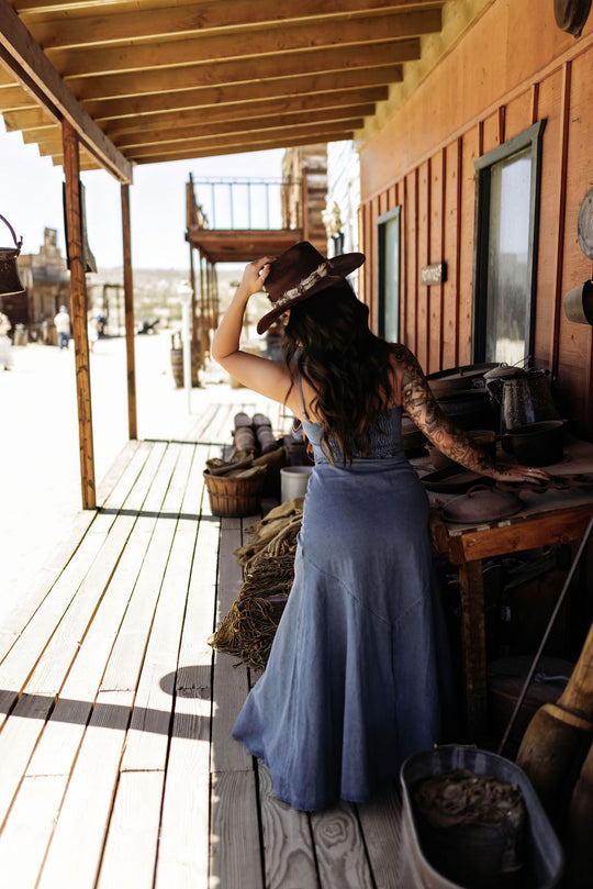 Maylin  Denim Maxi Dress