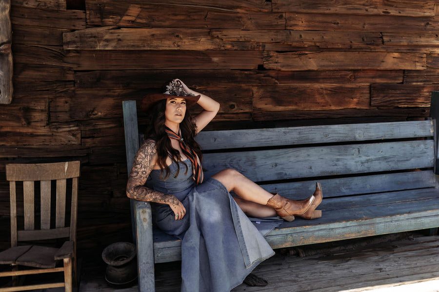 Maylin  Denim Maxi Dress