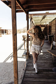 The Rodeo Ruffle Mini Skirt
