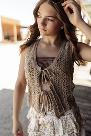 Backroad Threads Crochet Tank Top - Natural