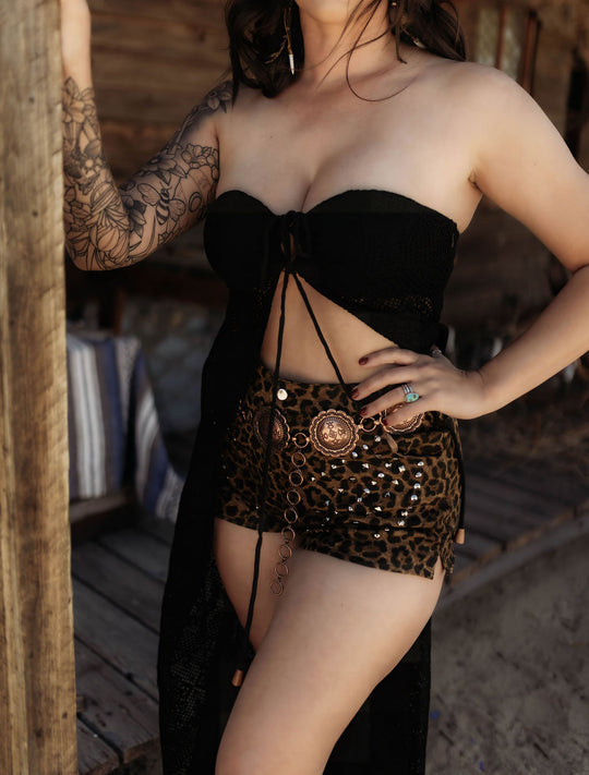 The Wild Card - Leopard Shorts