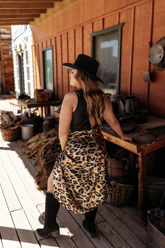 Let's Get Wild Leopard Maxi Skirt