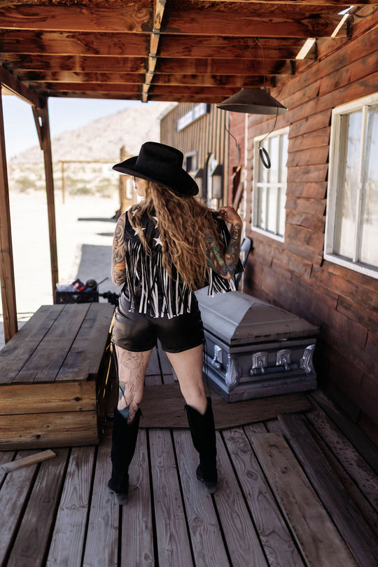 Shooting Star Fringe Vest