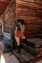 Rattlesnake Micro Suede Shorts