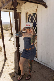 The Fast Lane Mini Denim Dress