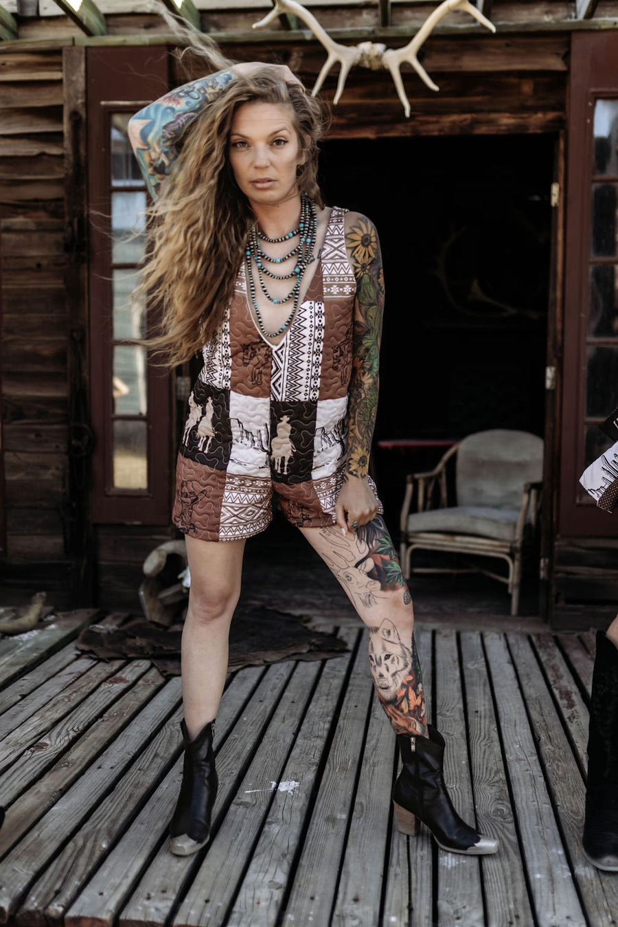 The Outlaw Quilted Romper - Handmade