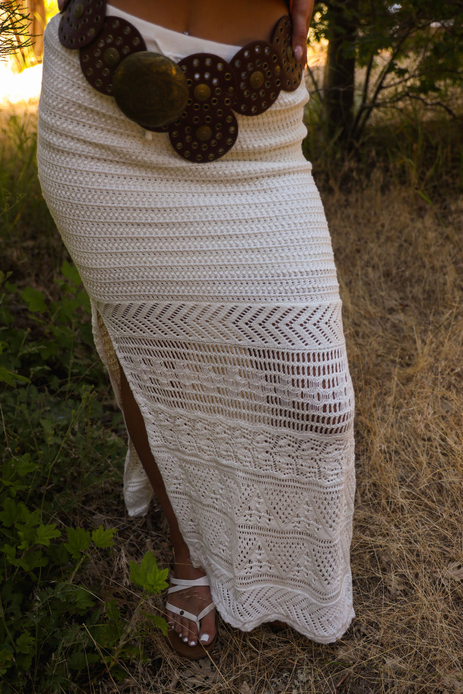 Beach Babe Crochet Maxi Skirt