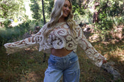 Cassie Crochet Bell Sleeve Top