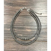 Navajo  Pearl Multi Strand Necklace