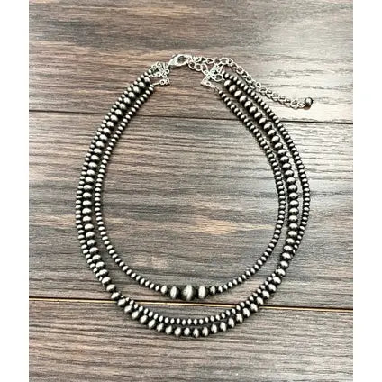 Navajo  Pearl Multi Strand Necklace