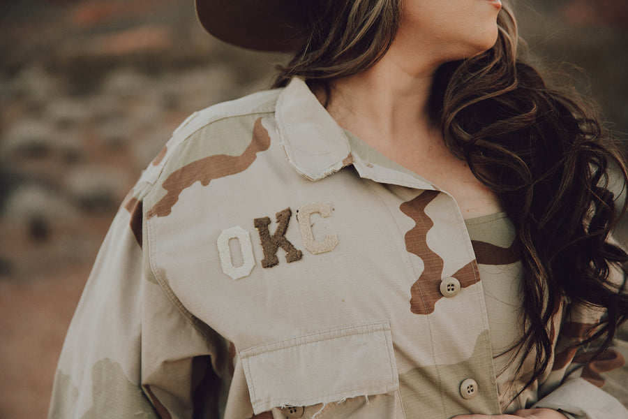 GARAGE FRINGE CAMO JACKETS