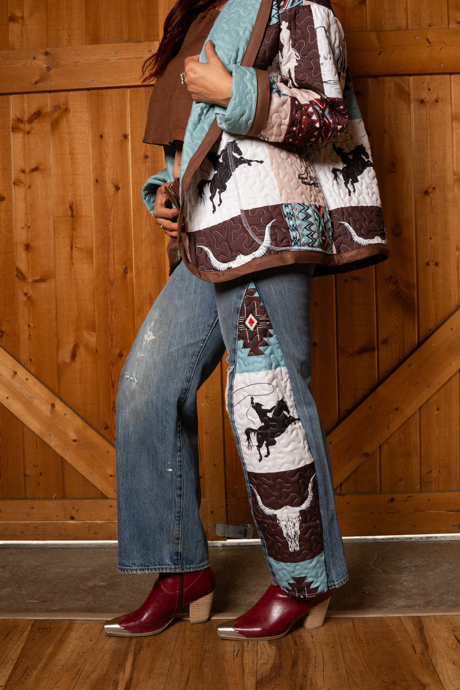 Cowboy Couture Inlay Jeans - Canyon Story