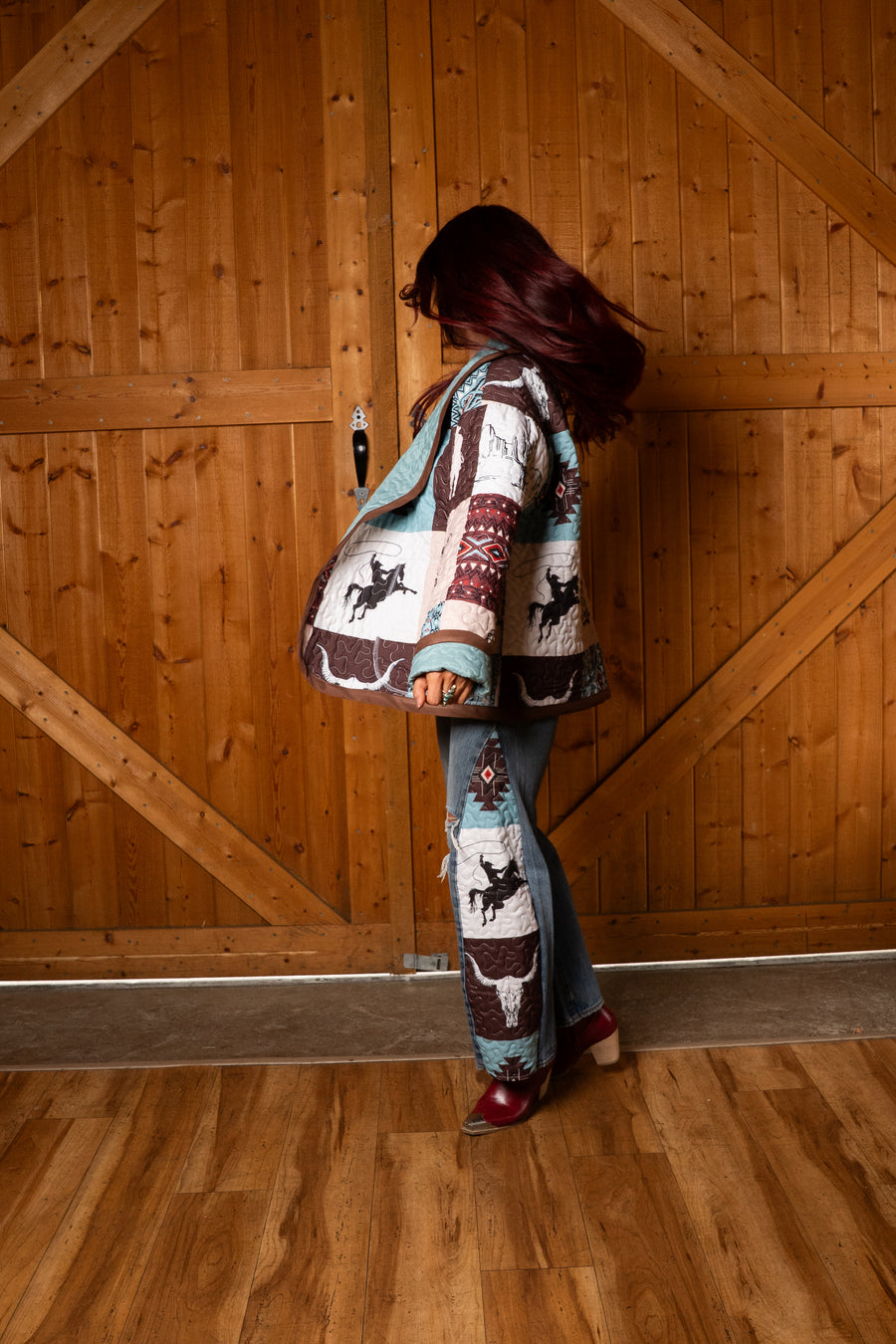 Cowboy Couture Inlay Jeans - Canyon Story