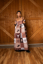 Sable Maxi  Puff  Dress + Jacket Set - Ranch Story