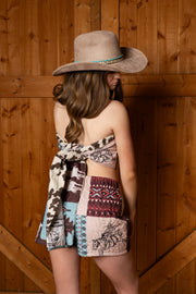 Quinn Tie Back Bandeau Short Set _ Desert Story