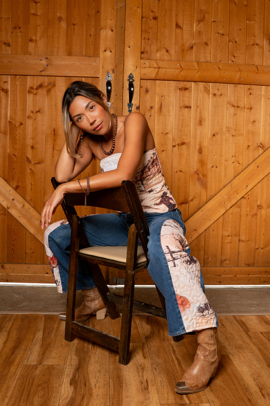 Cowboy Couture Inlay Jeans - Desert Story
