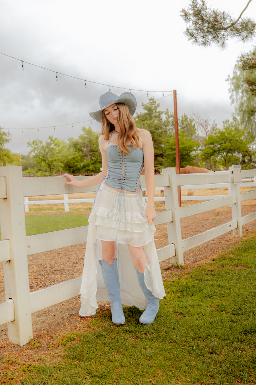 Sundown Lace Up Halter