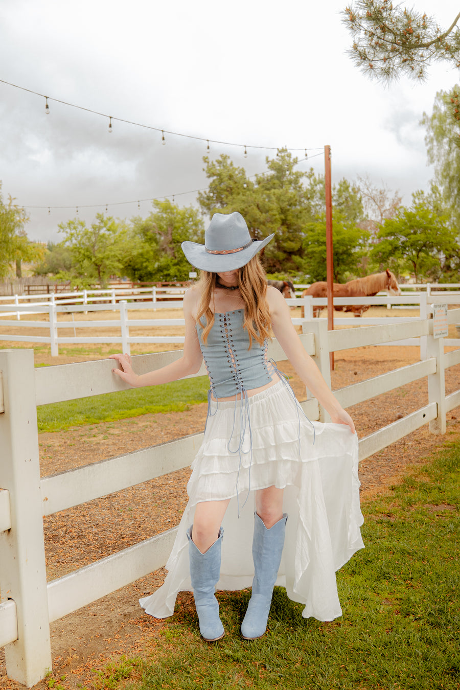 Desert Drift Hi- Lo Maxi Skirt