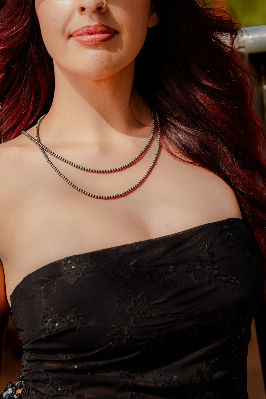 Navajo  Pearl Multi Strand Necklace