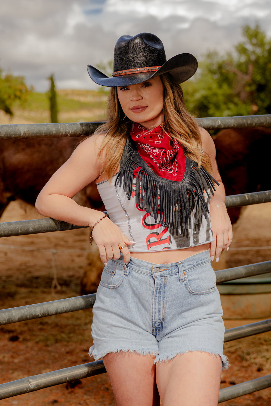 Tannery Reworked Fringe Bandanas