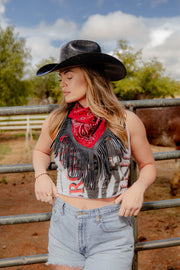 Tannery Reworked Fringe Bandanas