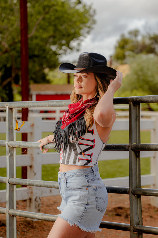 Tannery Reworked Fringe Bandanas