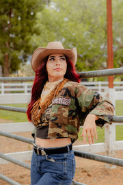 GARAGE FRINGE CAMO JACKETS