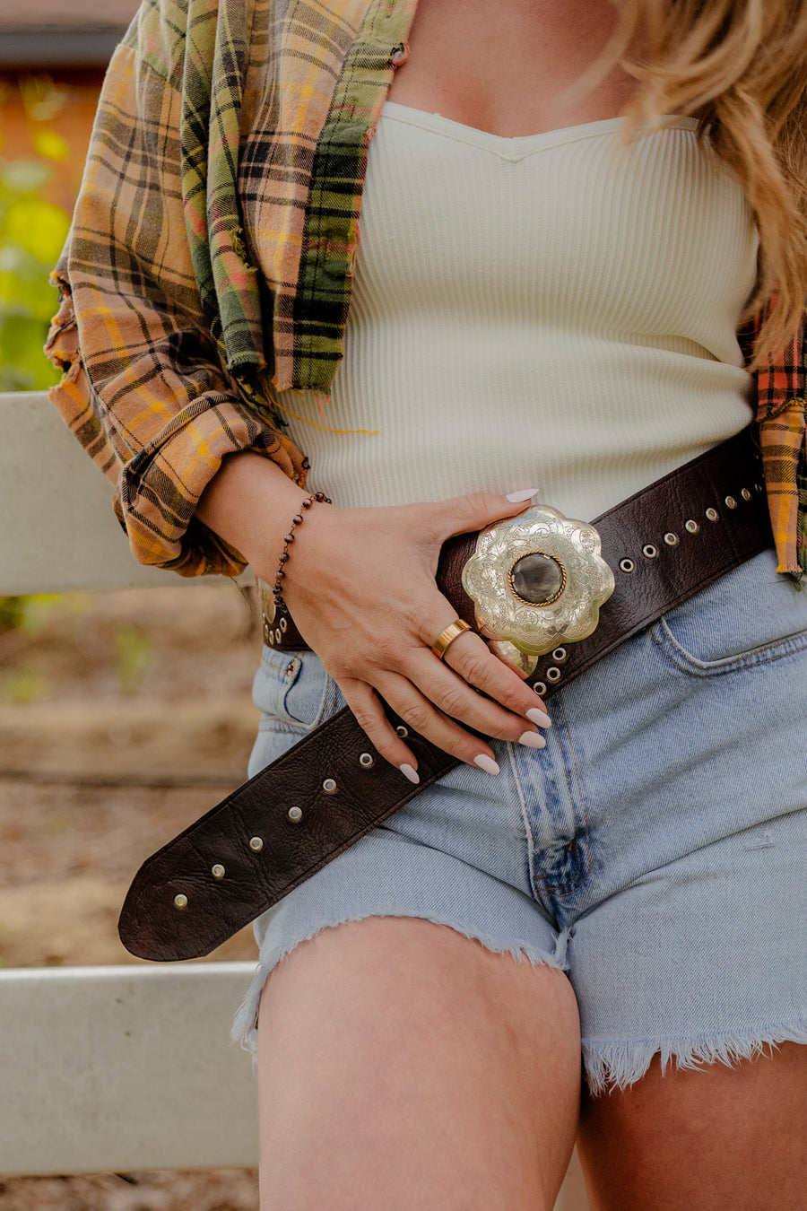 DAIRI Leather Statement Belts