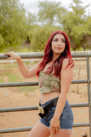 Garage Camo Bustier