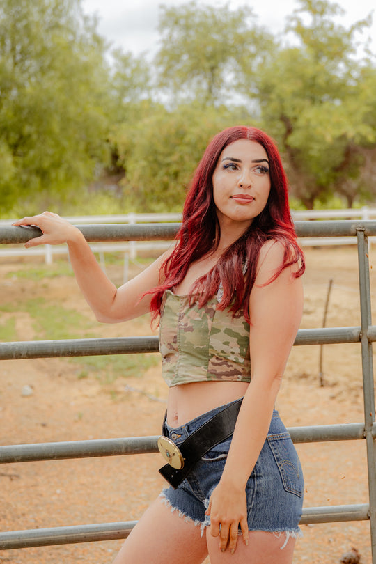 Garage Camo Bustier